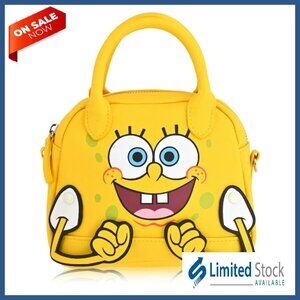SpongeBob Crossbody Bag with Movable Arms, Leather, 7 Inches